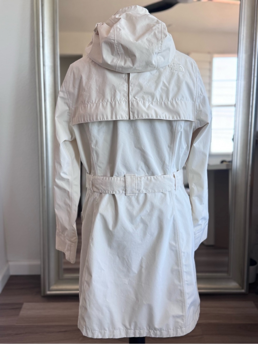 The North Face Stella Grace Zipper Snap Button Hooded Trench Coat Jacket Size M View 4